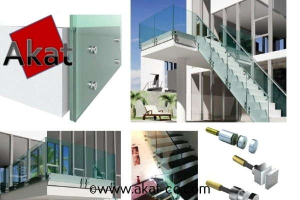 نرده شیشه ای فیکس پوینت