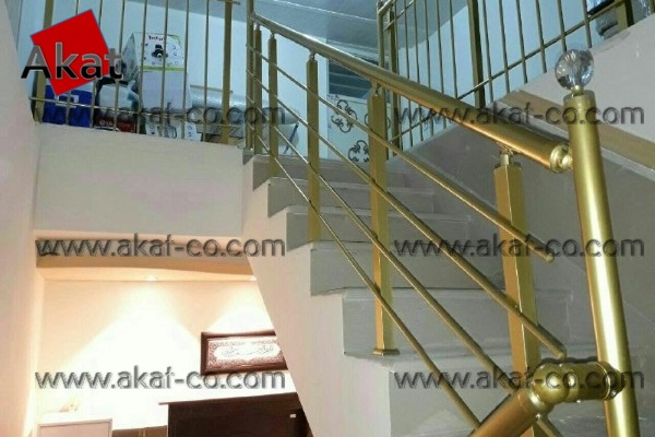 نرده آلومینیومی طلایی