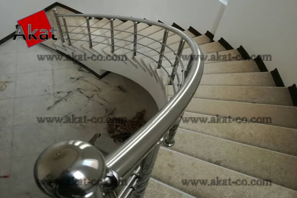 نرده استیل راه پله